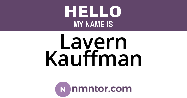 Lavern Kauffman