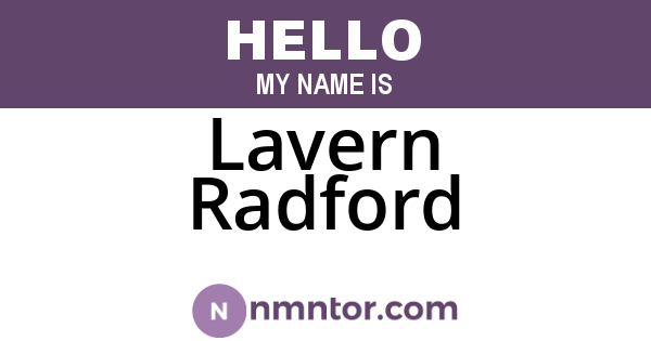 Lavern Radford
