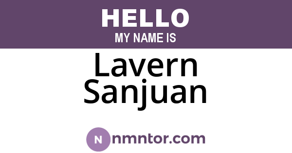 Lavern Sanjuan