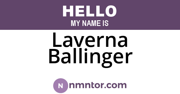 Laverna Ballinger