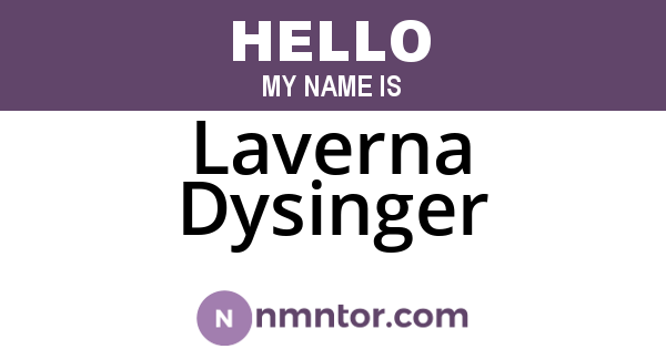 Laverna Dysinger