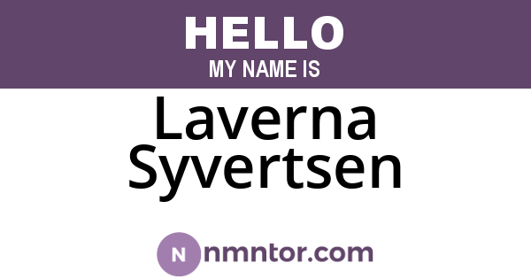Laverna Syvertsen