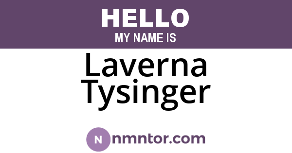 Laverna Tysinger