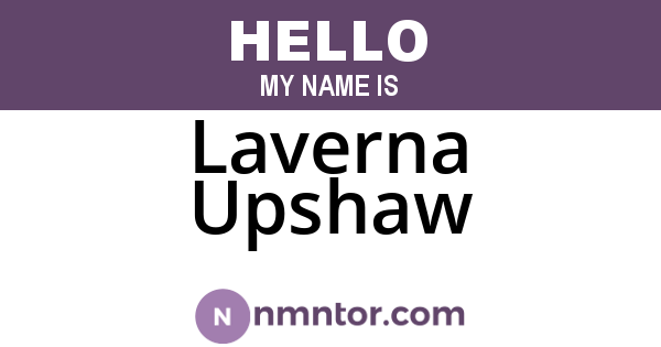 Laverna Upshaw