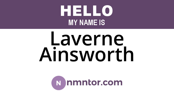 Laverne Ainsworth