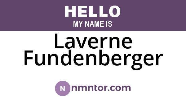 Laverne Fundenberger