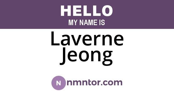 Laverne Jeong