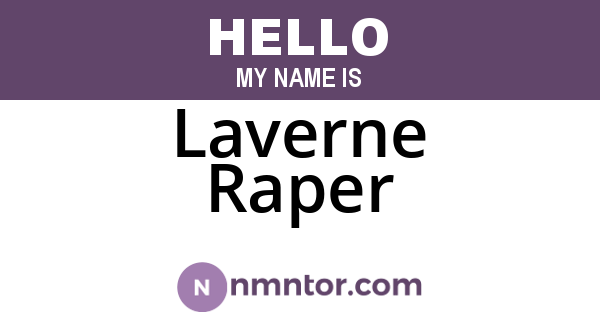 Laverne Raper