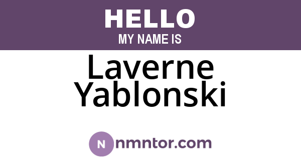 Laverne Yablonski