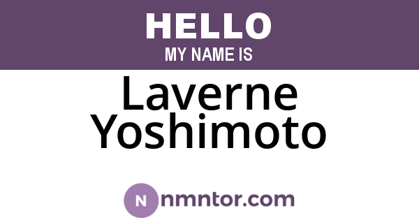 Laverne Yoshimoto