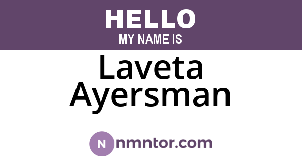 Laveta Ayersman