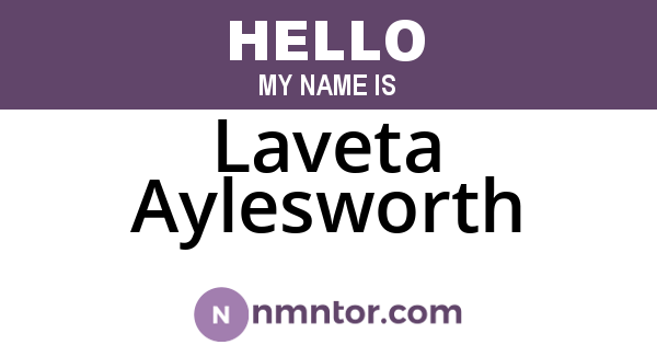Laveta Aylesworth