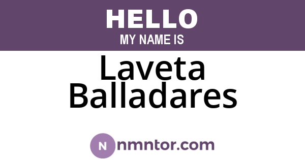 Laveta Balladares
