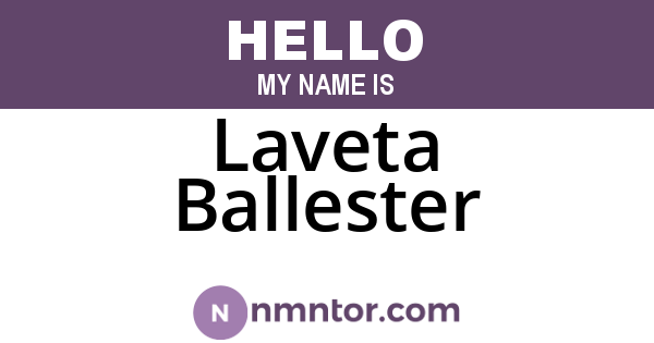 Laveta Ballester