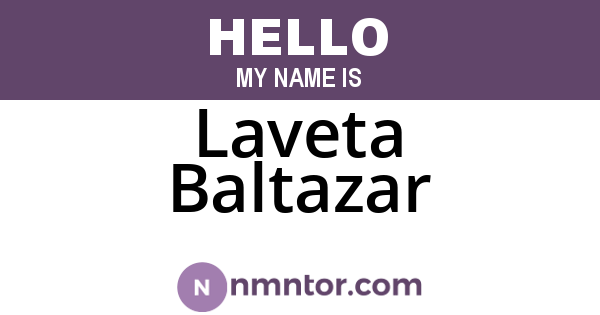 Laveta Baltazar