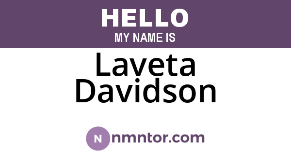 Laveta Davidson