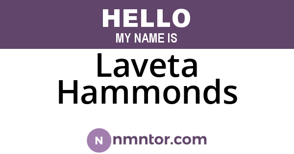 Laveta Hammonds