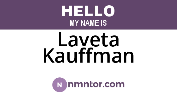 Laveta Kauffman