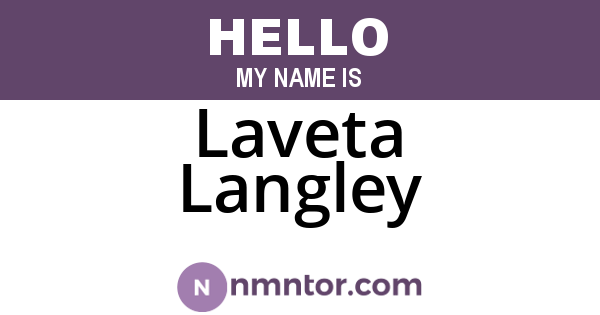 Laveta Langley