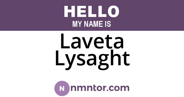 Laveta Lysaght