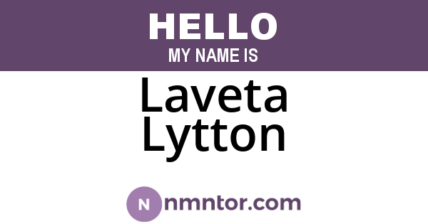 Laveta Lytton