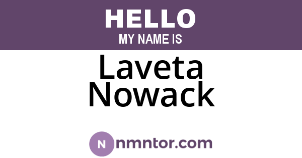 Laveta Nowack