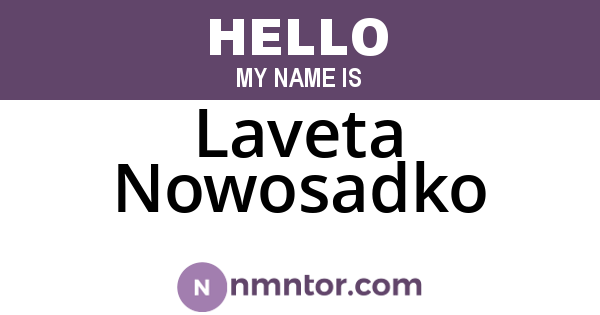 Laveta Nowosadko