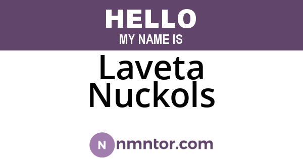Laveta Nuckols