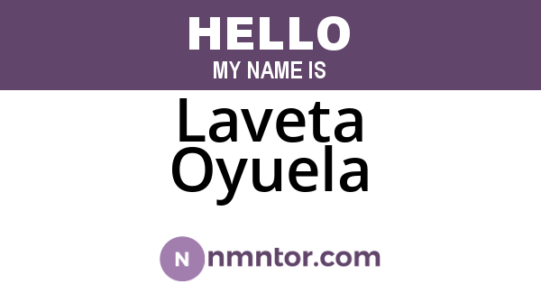 Laveta Oyuela