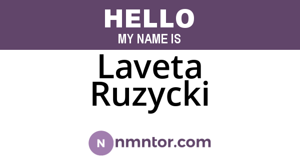 Laveta Ruzycki