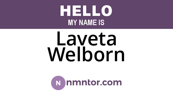 Laveta Welborn