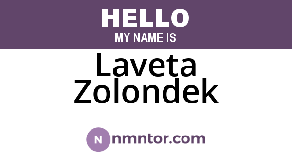Laveta Zolondek
