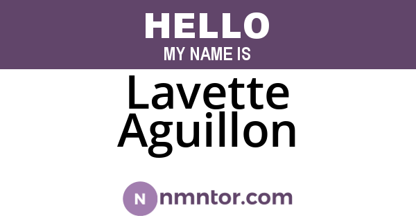 Lavette Aguillon