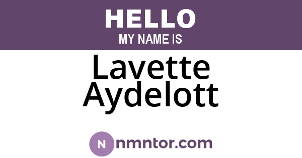 Lavette Aydelott