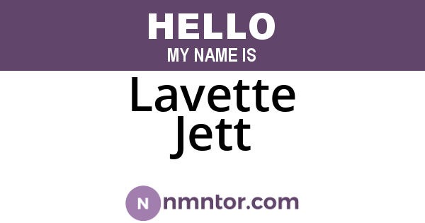 Lavette Jett