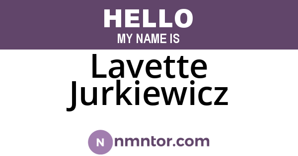 Lavette Jurkiewicz