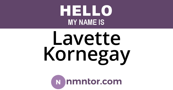 Lavette Kornegay