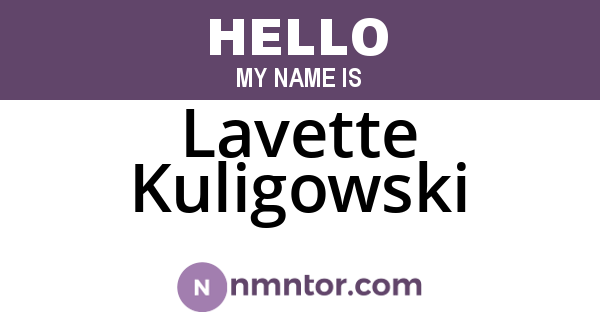 Lavette Kuligowski