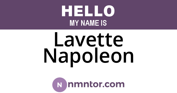 Lavette Napoleon