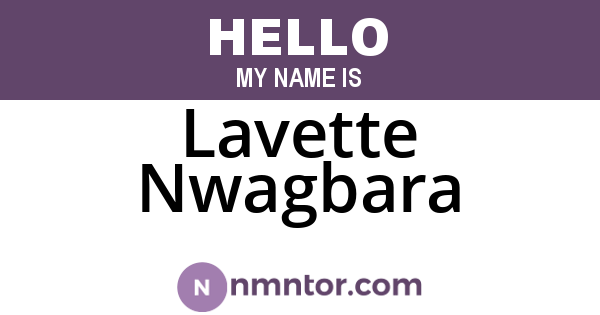 Lavette Nwagbara