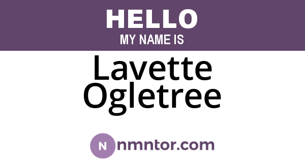 Lavette Ogletree