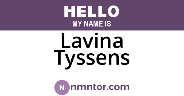 Lavina Tyssens