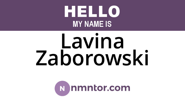 Lavina Zaborowski