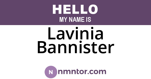 Lavinia Bannister