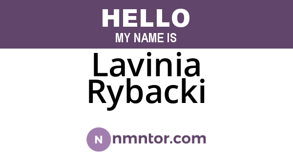 Lavinia Rybacki