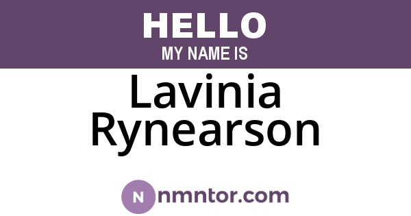 Lavinia Rynearson