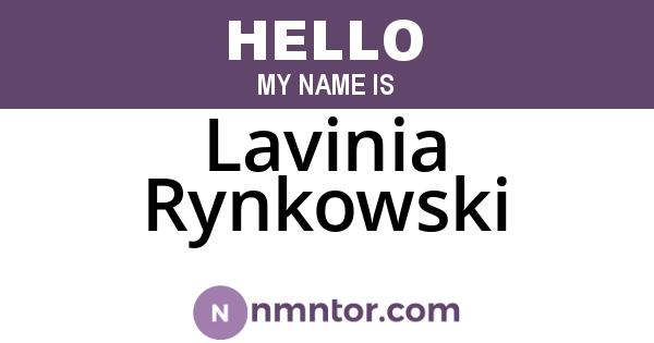 Lavinia Rynkowski