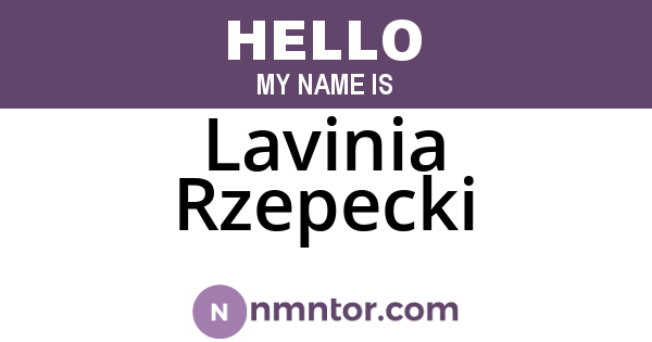 Lavinia Rzepecki