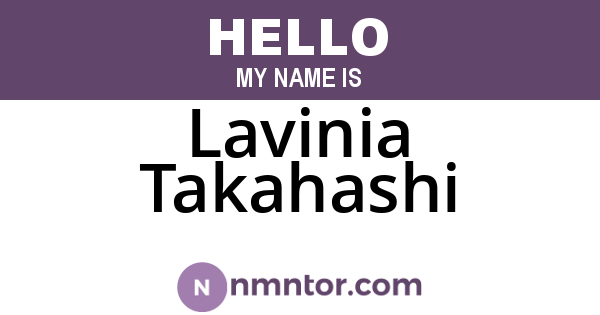 Lavinia Takahashi
