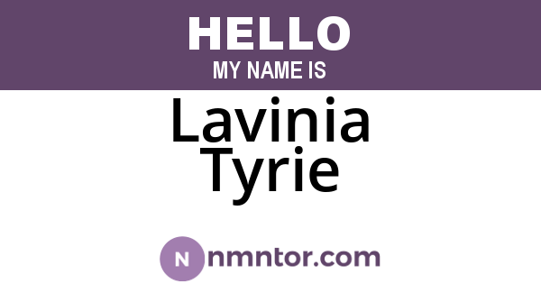 Lavinia Tyrie